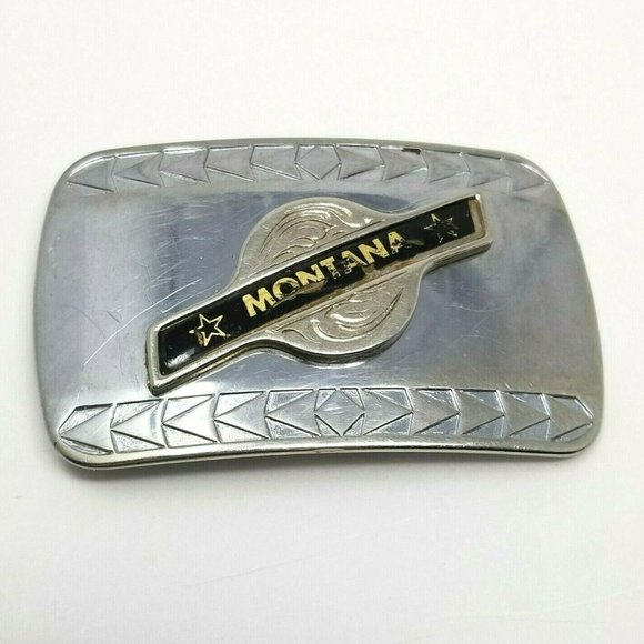 Vintage Montana Belt Buckle State Emblem Adult - Picture 1 of 3